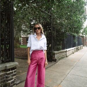 Women's Wide Leg Pink Pants